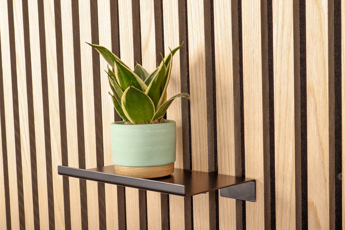 Hylde til akustikpanel 20 cm sort